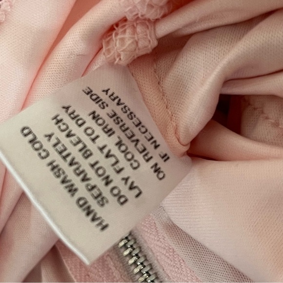 Mable Heartbreaker Strapless Pink Glitter Heart Ruffle Tulle Dress Medium - Picture 15 of 16